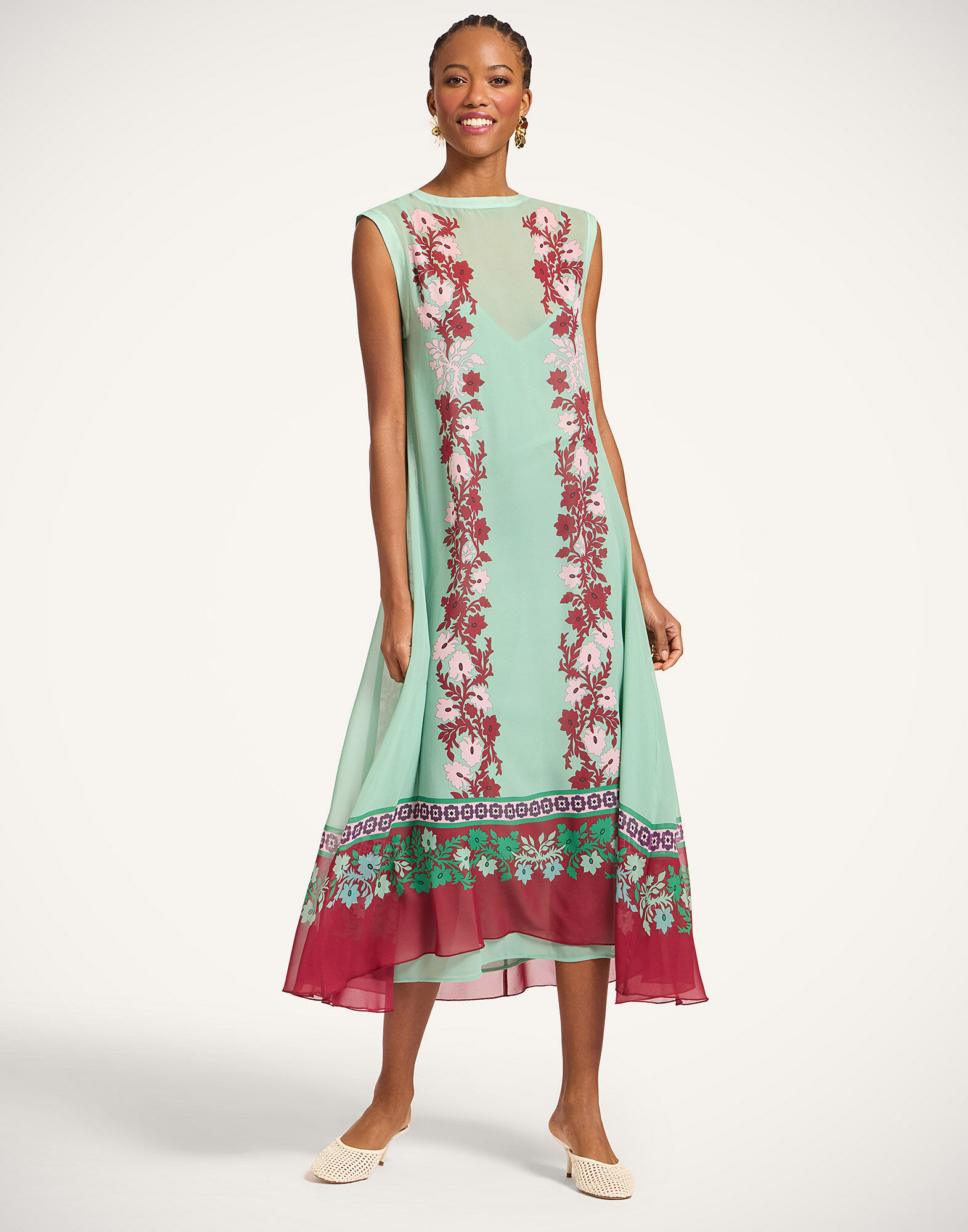 Maria Dress in Regalia Placée Menta for Women | La DoubleJ | La DoubleJ