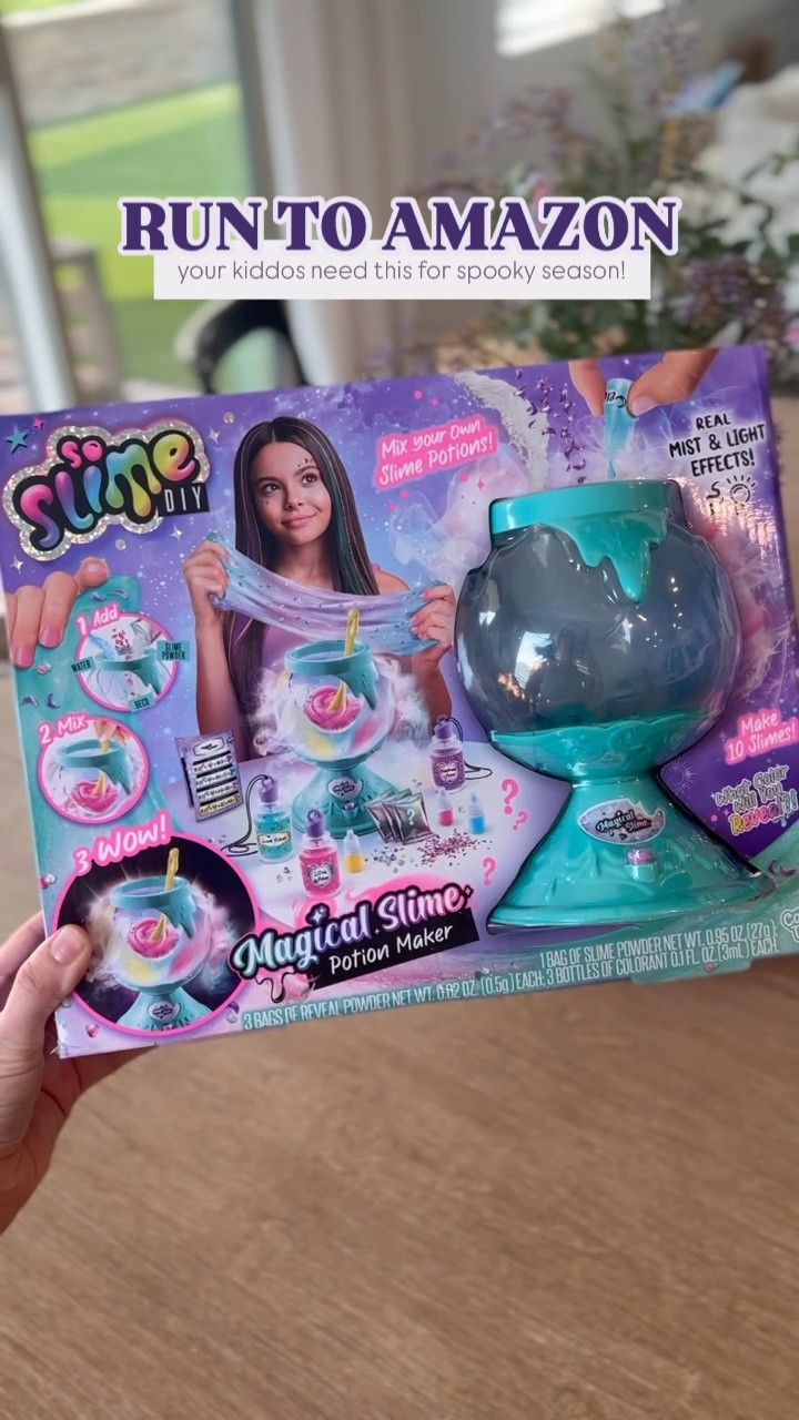 RUN TO AMAZON! Your kiddos need this for spooky season! 🧙✨ I am normally not a slime mom, but this was too fun to pass up! (& surprisingly not messy!) We had so much fun making all the slime potions, the mist and light effects were a HUGE hit with my little ones— the LOVE this thing! 

Comment “Magic 🔮” if you want me to send you the link! @canaltoysglobal @canaltoysusa  #spookytoys #halloweentoy #targetrun #targetfind #targethalloween #targettoy #targetkids #halloweenfun #halloweendiy #halloweenmom #slimetime 

#LTKSeasonal