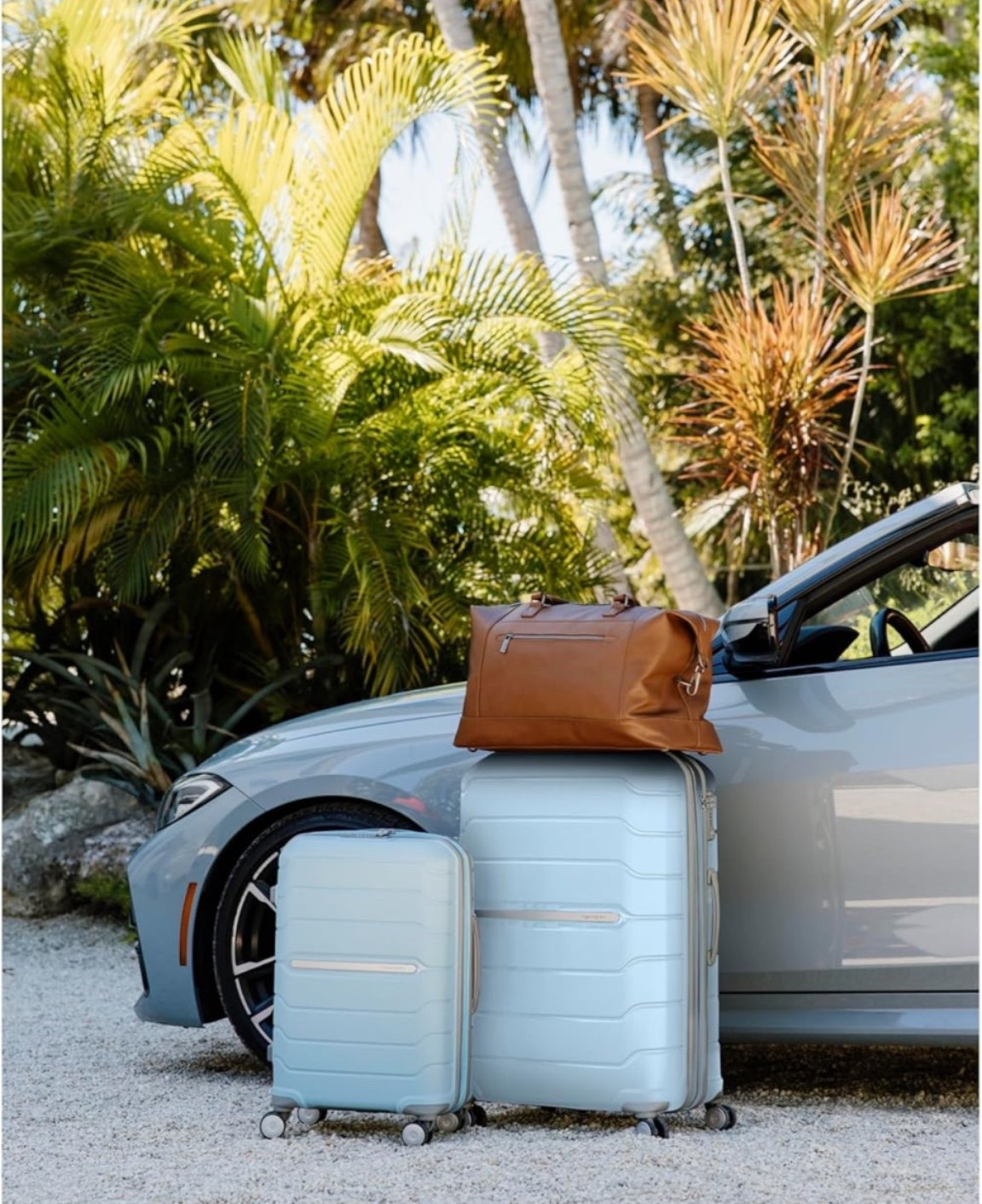 Travel in style. ✈️🩵 This sky blue carry-on is chic, lightweight, and made to make airport days feel a little more effortless. Smooth spinner wheels, a sleek hard shell, and the prettiest pop of color for vacations, weekend getaways, and summer travel. The kind of suitcase that stands out at baggage claim and makes packing feel exciting.

Grab yours before your next trip takes off. 🏝️

#LTKTravel #LTKSeasonal #LTKU