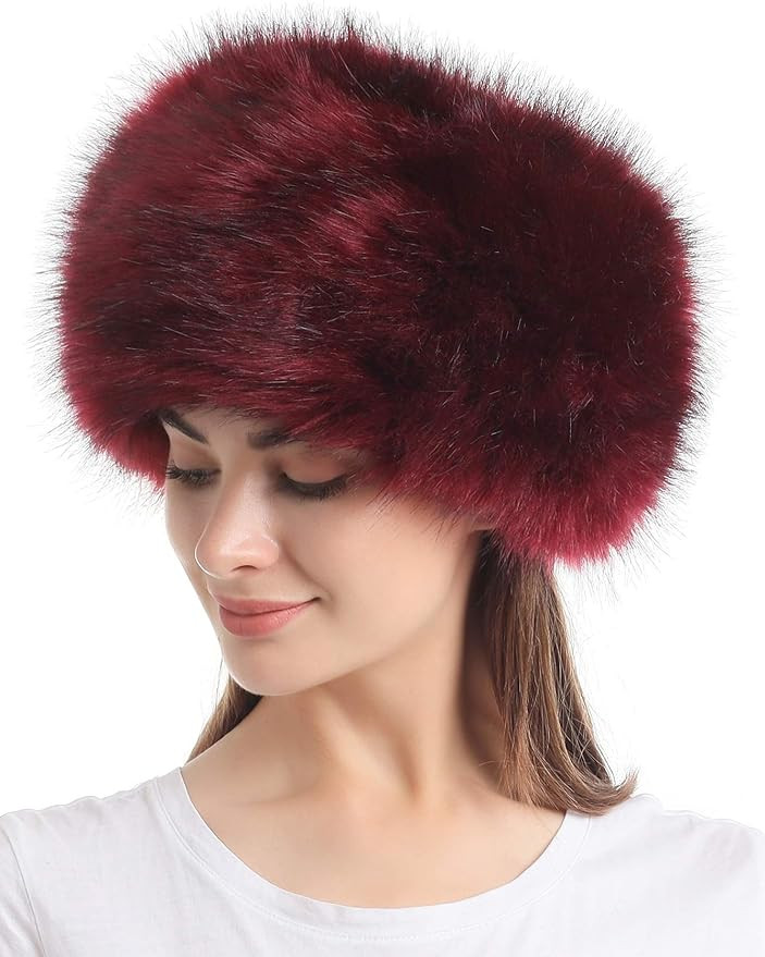 Soul Young Women's Winter Faux Fur Cossak Russian Style Hat | Amazon (US)