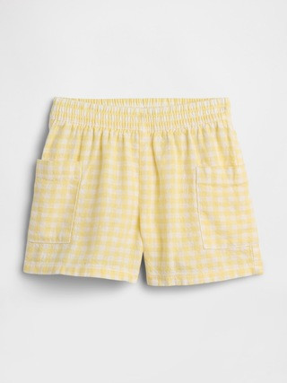 babyGap Pull-On Linen-Blend Shorts | Gap Factory