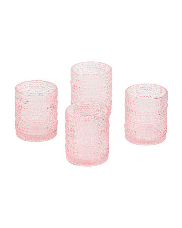 Set Of 4 Glam Double Old Fashioned Glasses | Marshalls