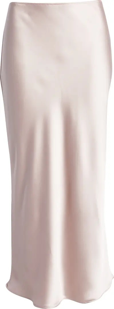 Bias Cut Satin Midi Skirt | Nordstrom
