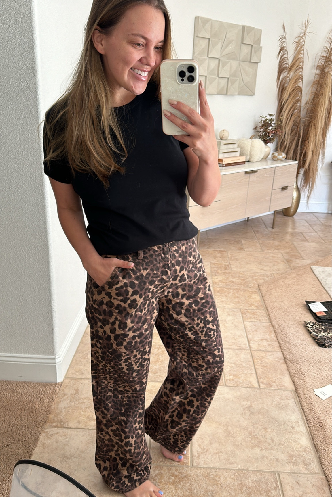 Abercrombie leopard print jeans on sale! These run big! I grabbed a 29 but exchanging for a 28 