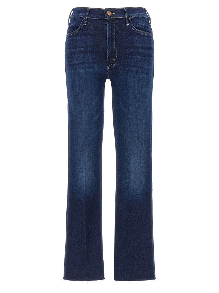 Mother Blue Cotton Denim Jeans | Baltini
