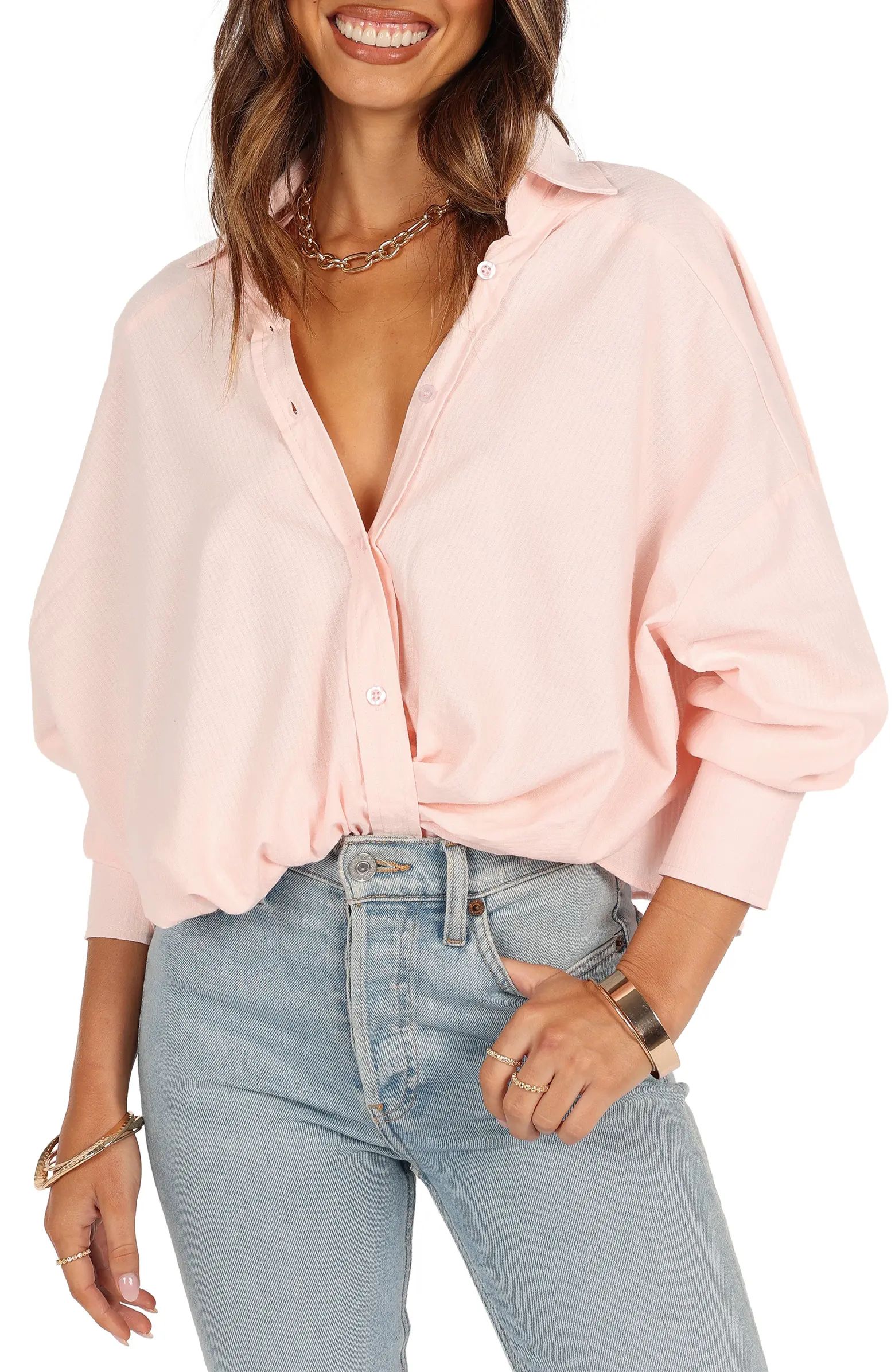 Mariah Solid Button-Up Shirt | Nordstrom