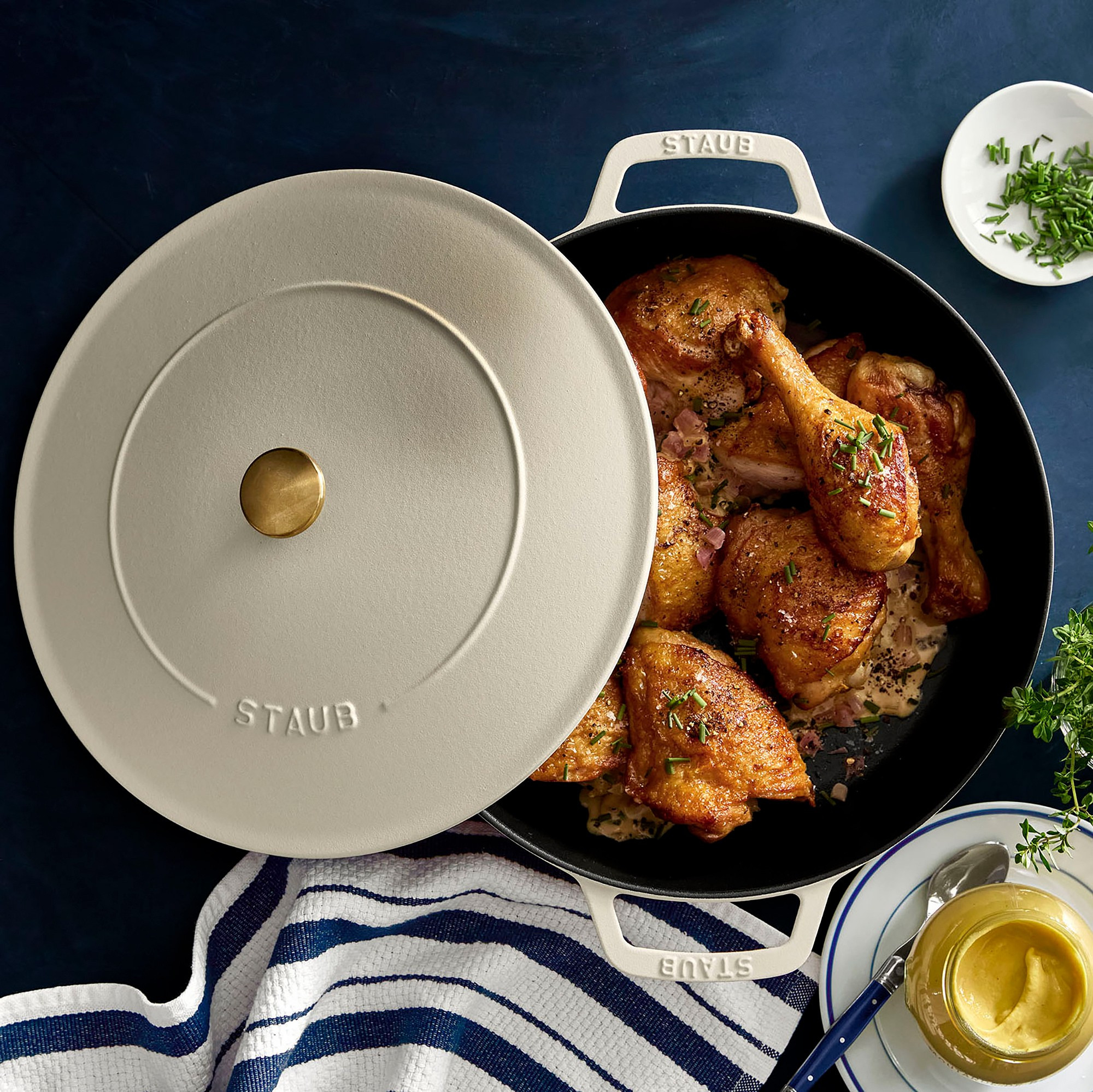 Staub x Smitten Kitchen Enameled Cast Iron Braiser 4-Qt | Williams-Sonoma