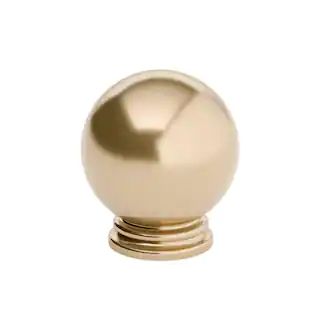 1-3/16 in. (30 mm) Champagne Bronze Traditional Metal Cabinet Knob | The Home Depot