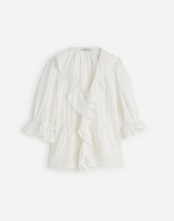 Ruffled Puff-Sleeve Top | Madewell