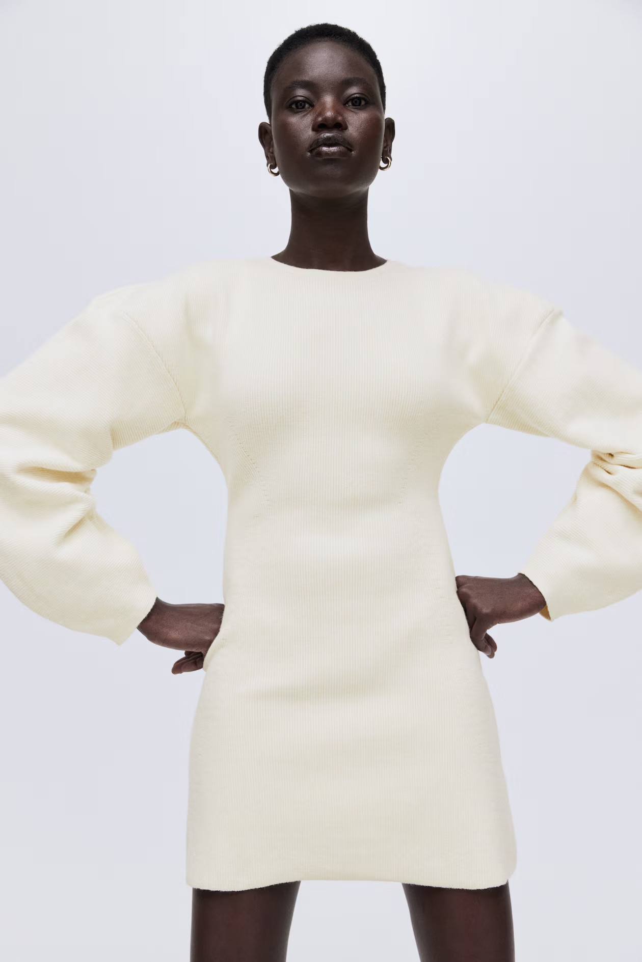 Viscose-blend rib-knit dress | H&M (UK, MY, IN, SG, PH, TW, HK)