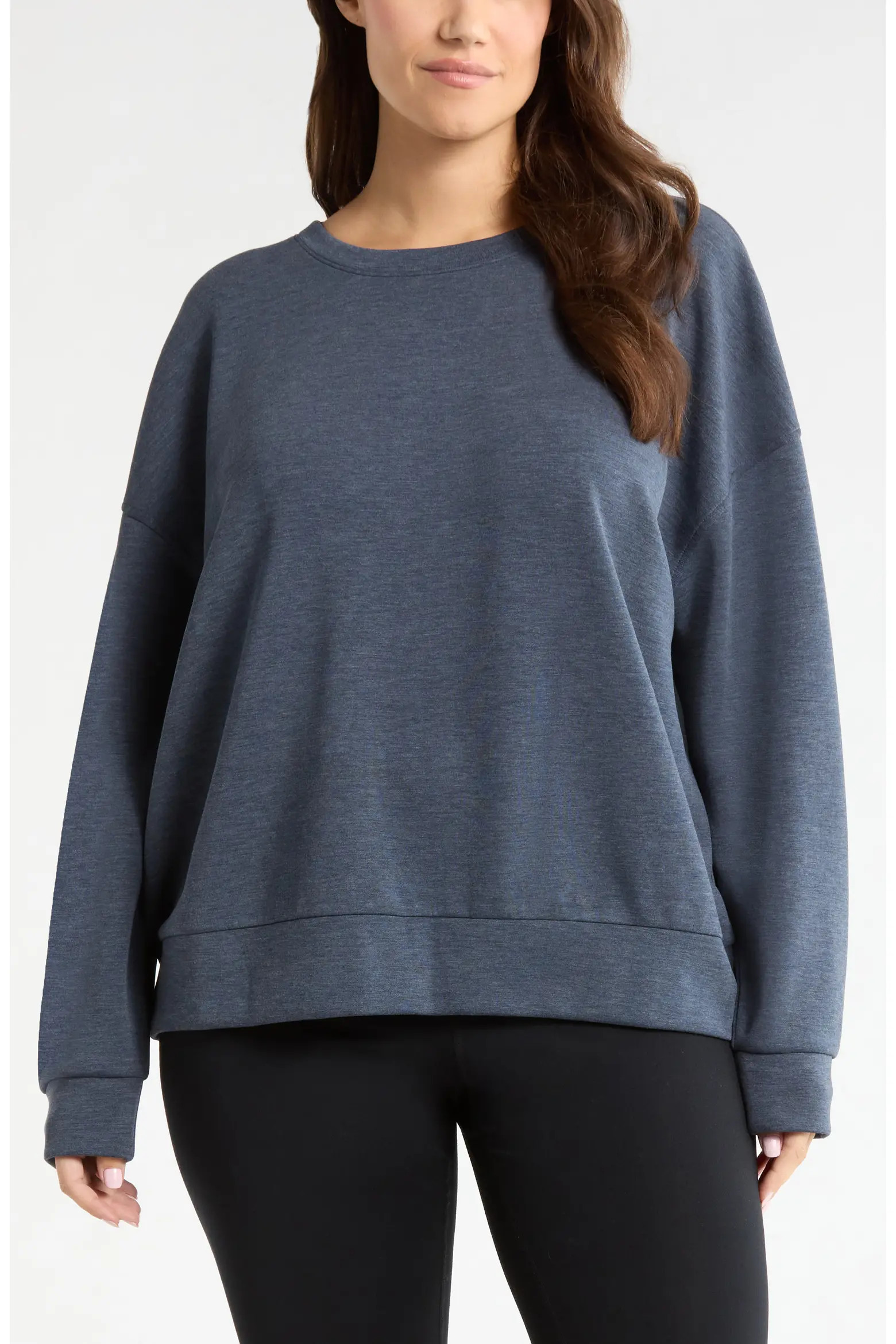 Soft Luxe Boxy Knit Crew Sweatshirt (Women) | Nordstrom | Nordstrom