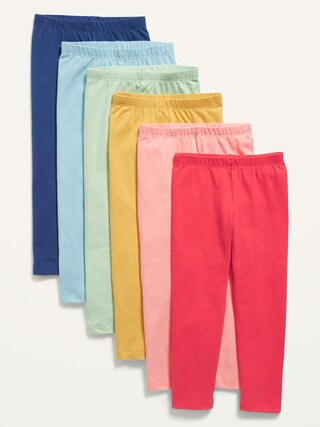 Full-Length Leggings 6-Pack for Toddler Girls | Old Navy (US)