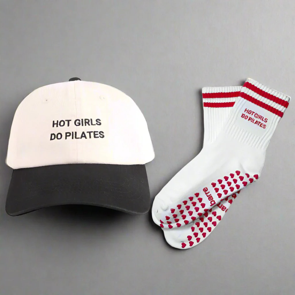 Hot Girls Do Pilates - Sock & Hat Bundle | Pila-Barre