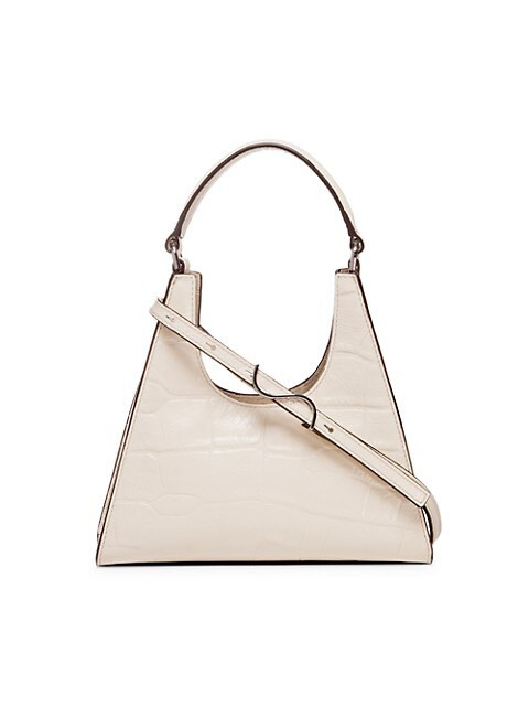 Mini Rey Croc-Embossed Leather Shoulder Bag | Saks Fifth Avenue