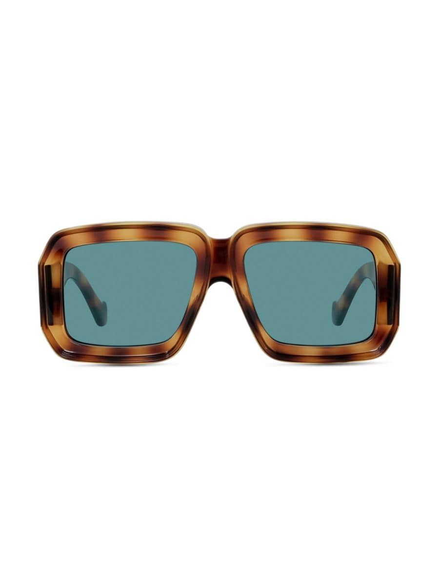 LOEWE x Paula's Ibiza Havana 56MM Mask Sunglasses | Saks Fifth Avenue