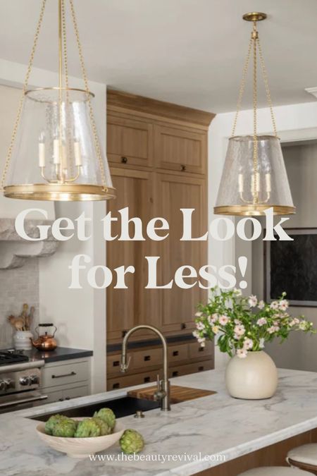 Get the look for less - Studio McGee kitchen glass and candle pendant lighting 
📷: Studio McGee

#LTKsalealert #LTKhome