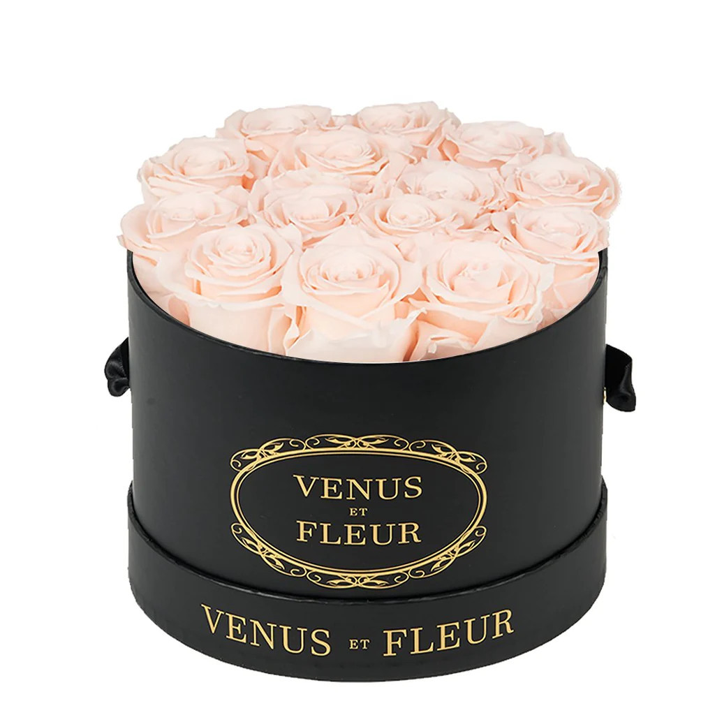 Small Round - Black Classic with Eternity Roses | Venus ET Fleur