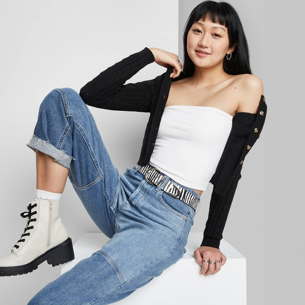 Women's Cropped Tube Top - Wild Fable White S | Target