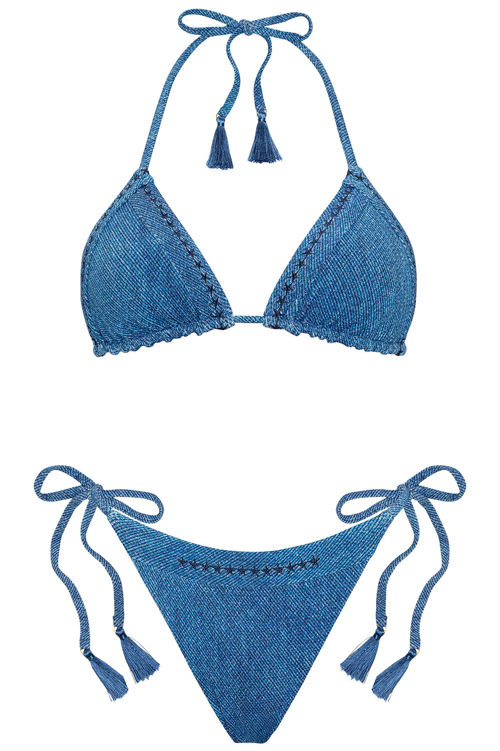 Triangle Bikini Jean Set | VETCHY LLC