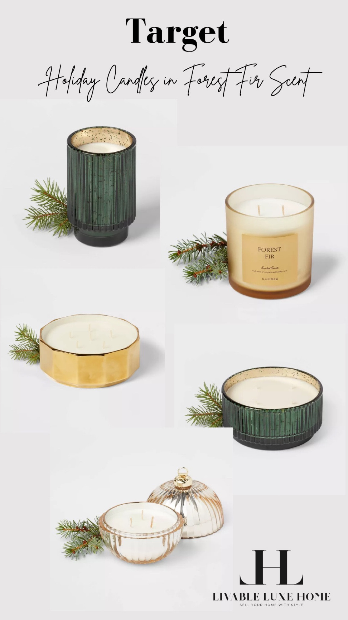 While getting ready for the holidays don’t forget the candles! Loving the Forest Fir Collection by Threshold at Target. Smells like Christmas 

#LTKSeasonal #LTKHoliday