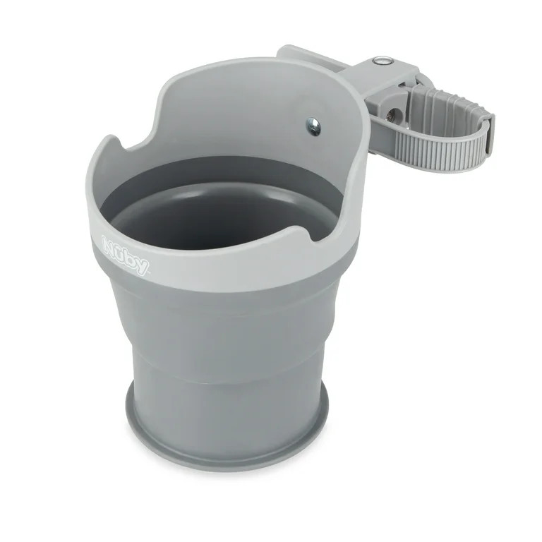 Nuby Collapsible Stroller Bottle and Cup Holder, Gray | Walmart (US)