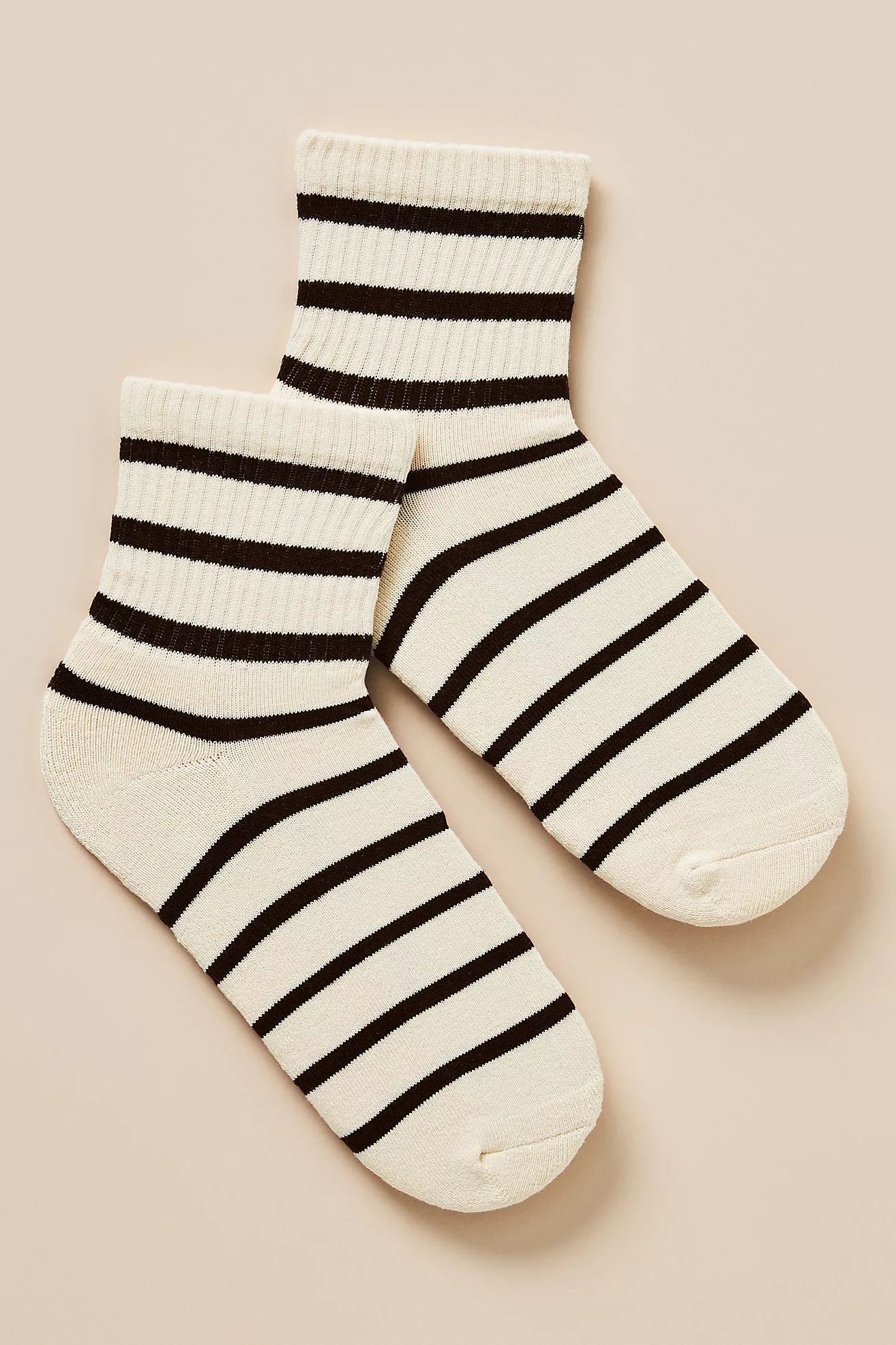 Daily Practice by Anthropologie Sporty Ribbed Striped Socks | Anthropologie (US)