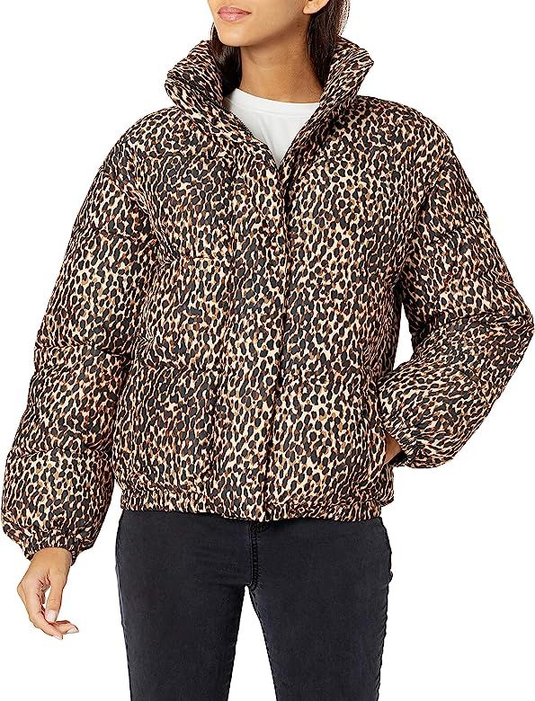 Amazon Brand - Daily Ritual Women's Mock-Neck Short Puffer Jacket | Amazon (US)