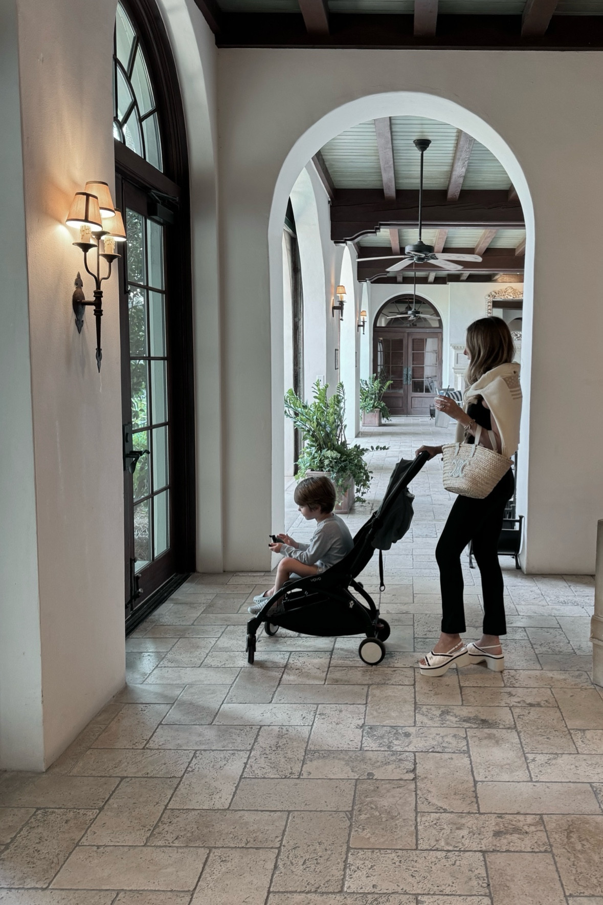 Simple but chic in a new favorite American Flag sweater cute for the fourth. 