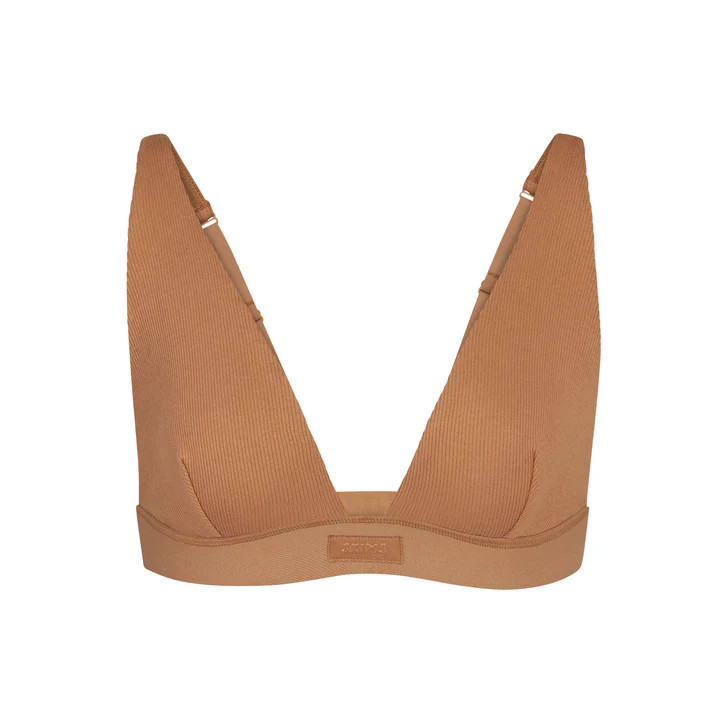 COTTON PLUNGE BRALETTE | SKIMS (US)
