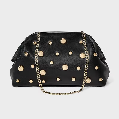 Studded Oversized Clutch - A New Day™ Black | Target