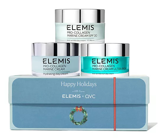 Make Your Selection: ELEMIS Pro-Collagen Marine Cream Trio Holiday Gift Set | QVC