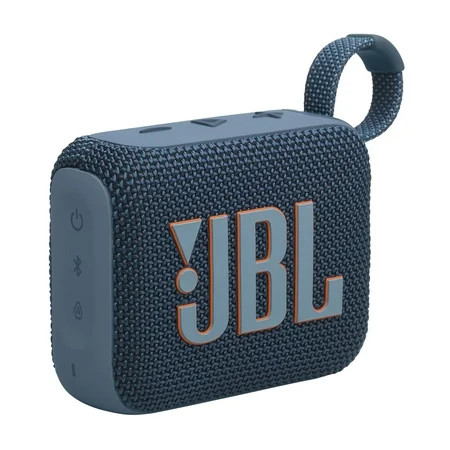 JBL Go 4 Ultra-Portable Waterproof Bluetooth Speaker, Blue | Walmart (US)