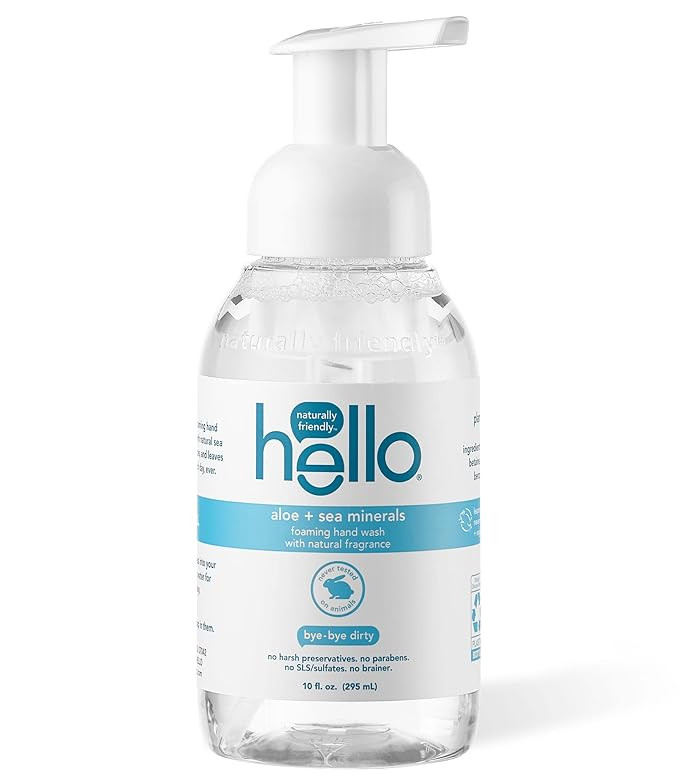 hello, Foaming Hand Wash, Aloe + Sea Minerals, 10 fl oz (295 ml) | Amazon (US)