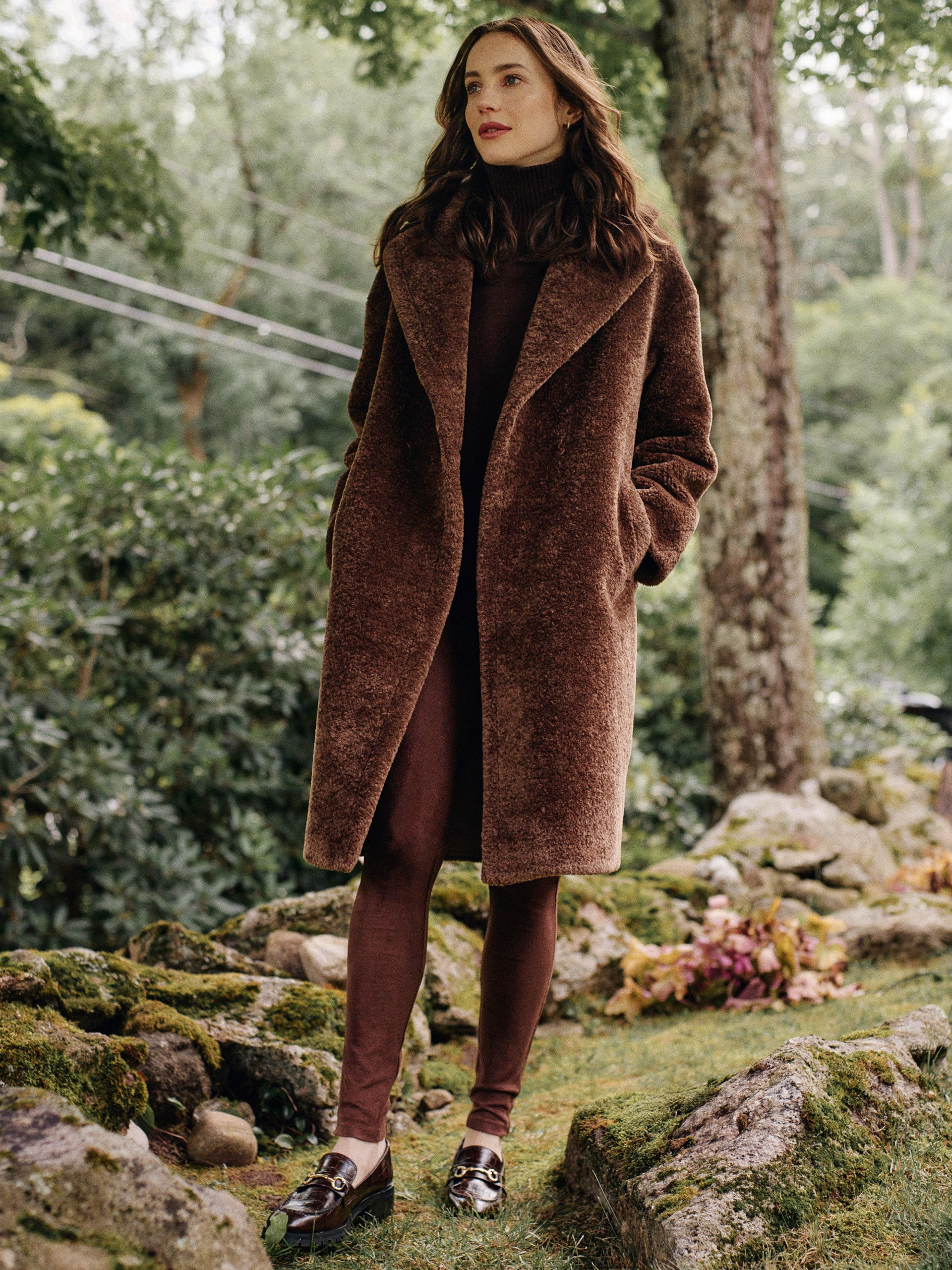 Kenyon Faux Shearling Coat | J.McLaughlin