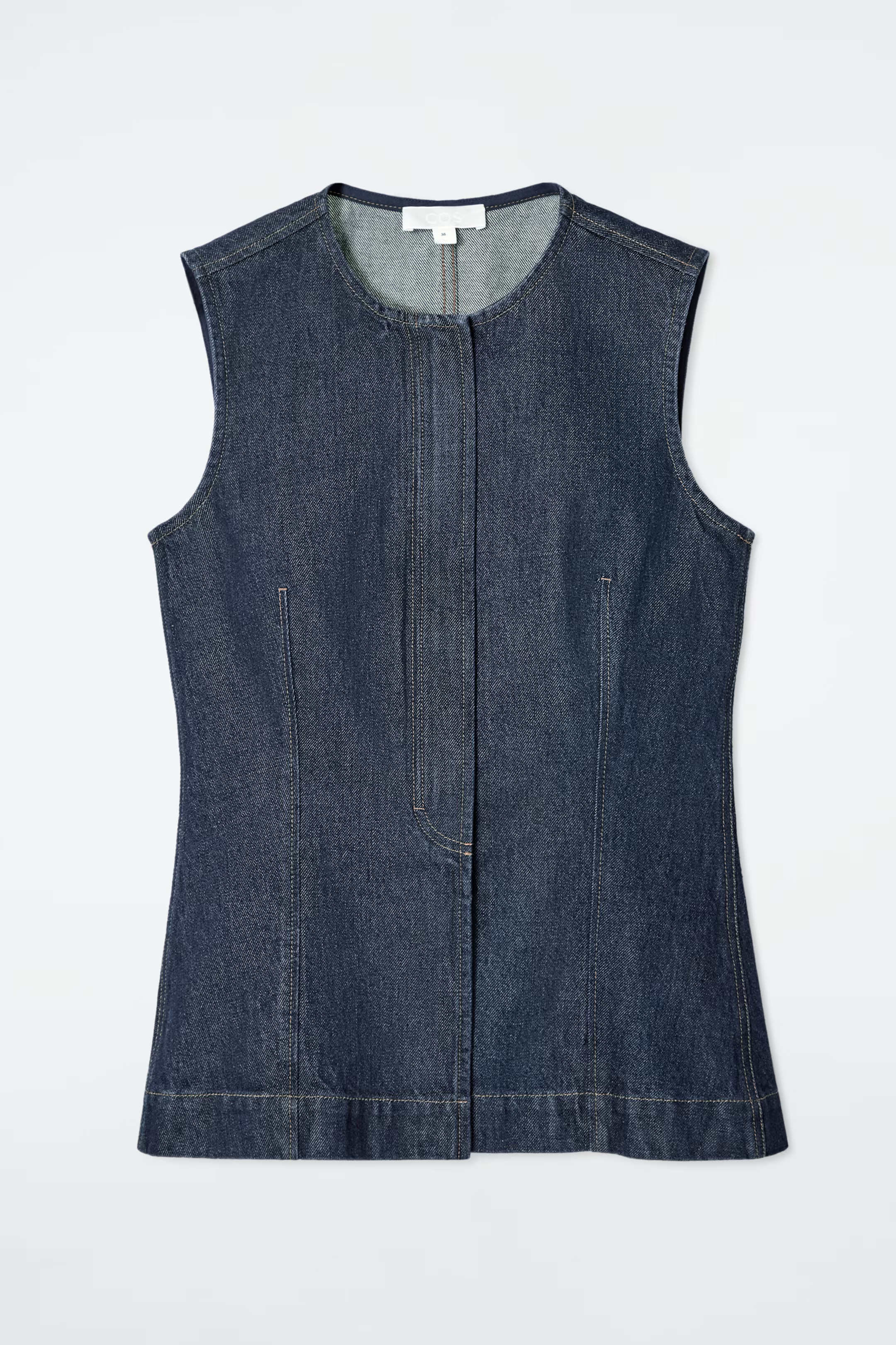 SLEEVELESS DENIM TOP | COS UK