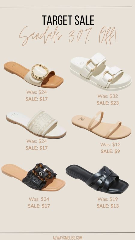 Target has a holiday sale going on! Grab sandals while they are 30% off! Such good prices right now!

Target Sandals 
Shoes for Summer
Women’s Sandals

#LTKSaleAlert #LTKShoeCrush #LTKFindsUnder50