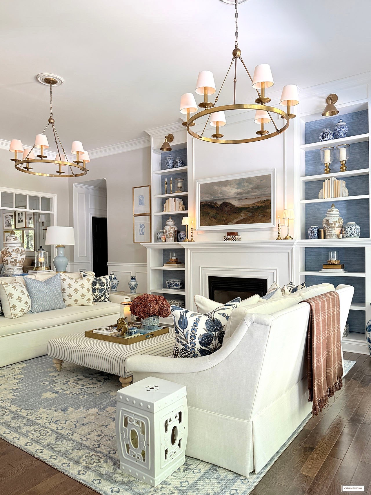 Our fall living room!