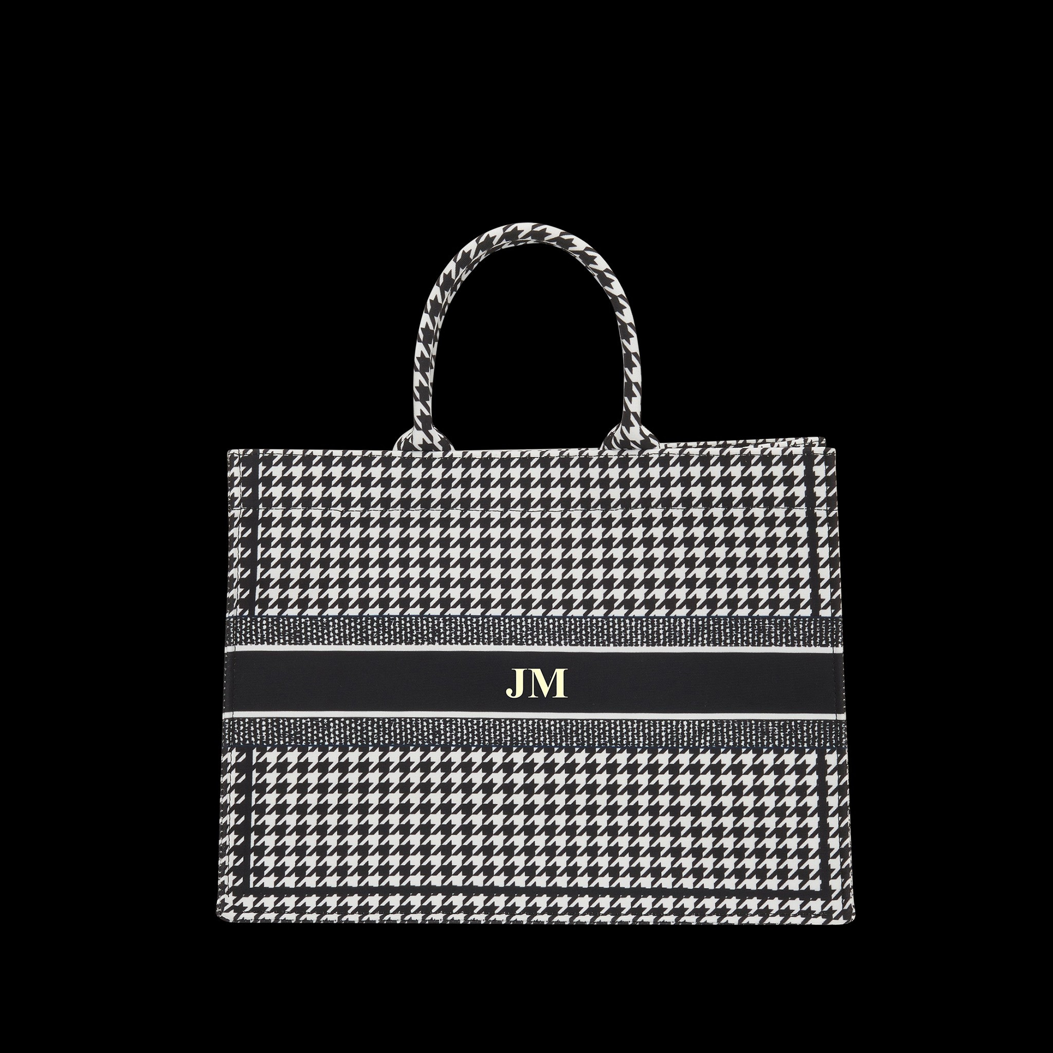 Lily and Bean Isabella Bag -Houndstooth Black | Lily and Bean