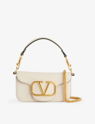 Locò VLogo small leather shoulder bag | Selfridges
