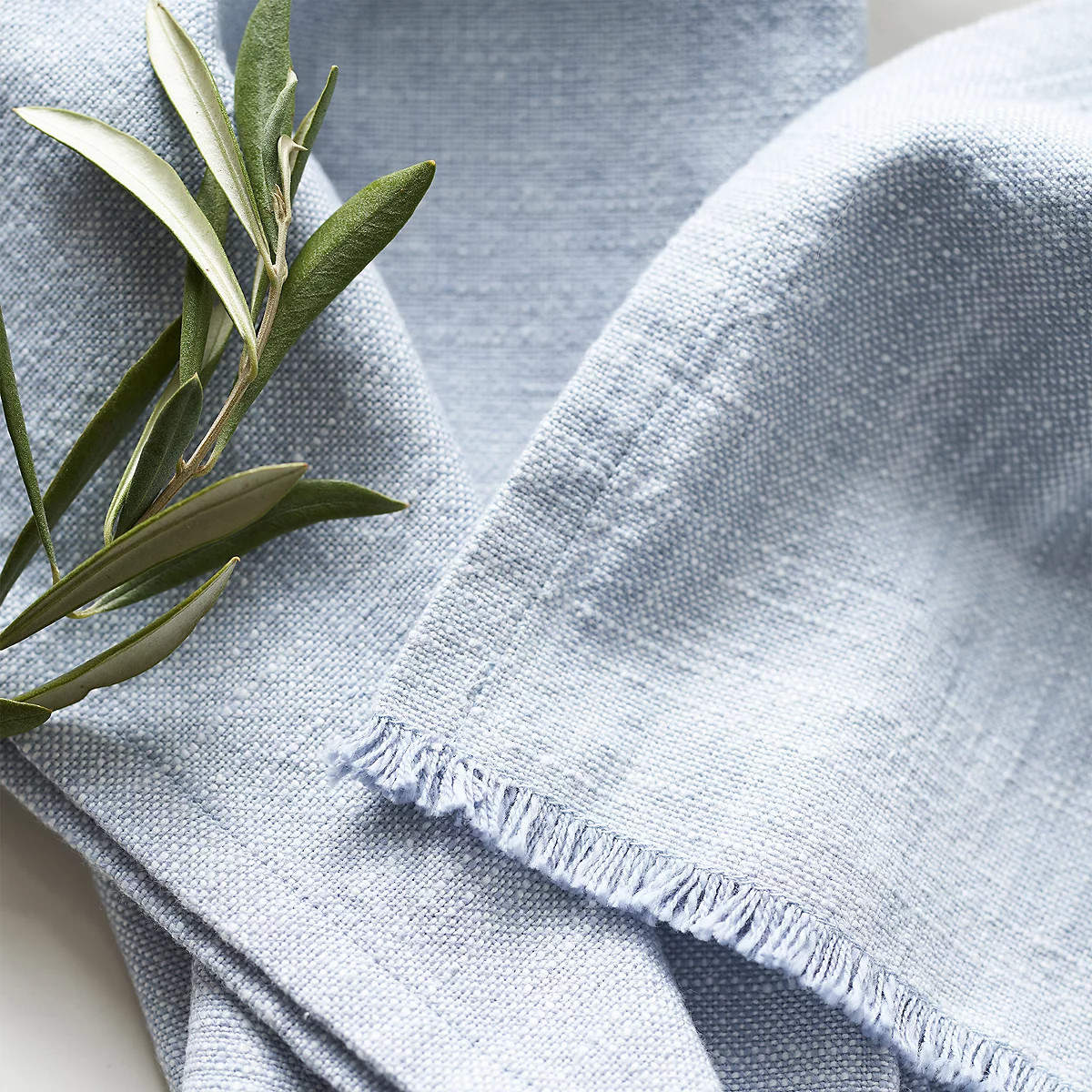 Soft Blue Fringed Napkins – Set of 4 | Table Linen, Placemats & Coasters | The  White Company | The White Company UK & ROW
