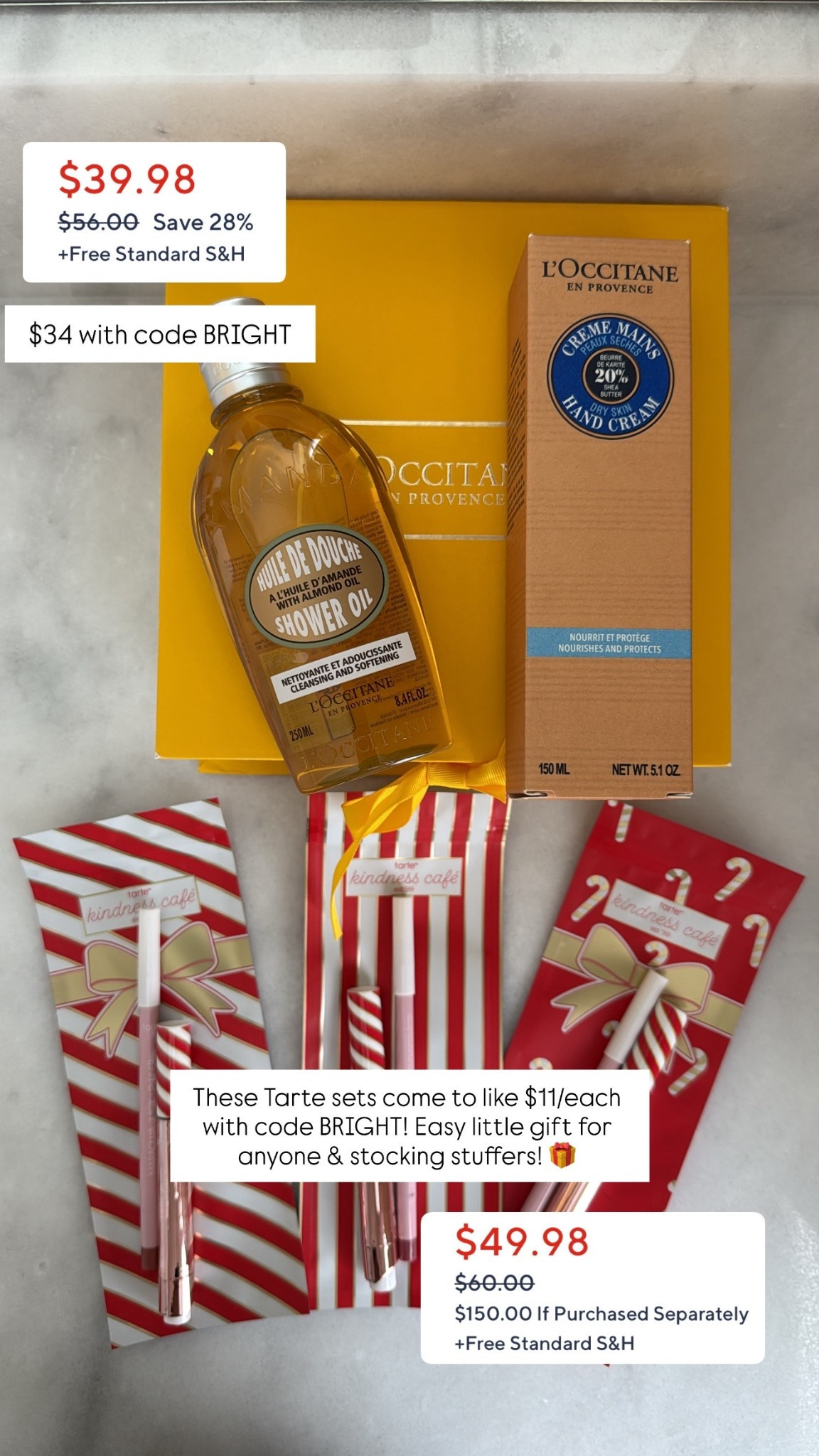  holiday gifting ideas and they're SO GOOD! Tarte lip trio with liner & juicy lip will make the best stocking stuffers! I also love the hand cream set and think they'll be so great for gifting 

$20 off $40 - code HOLIDAY20

CODE:  BRIGHT 
ALL customers (New & Repeat)
OFFER: 15% Off your order

#LTKHoliday #LTKGiftGuide