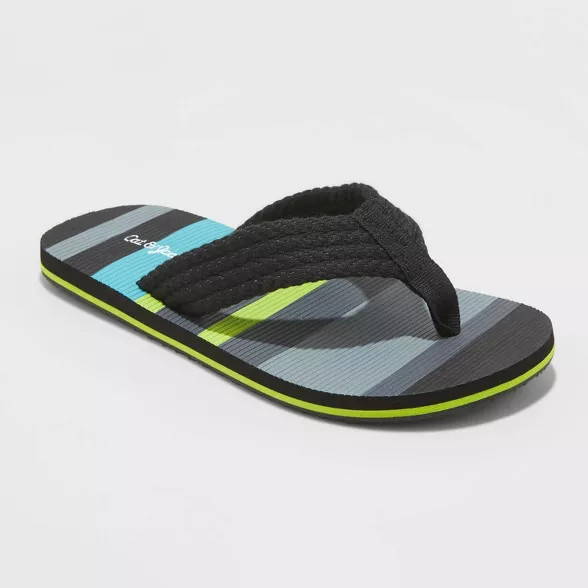 Boys' Bruno Flip Flop Sandals - Cat & Jack™ Black | Target