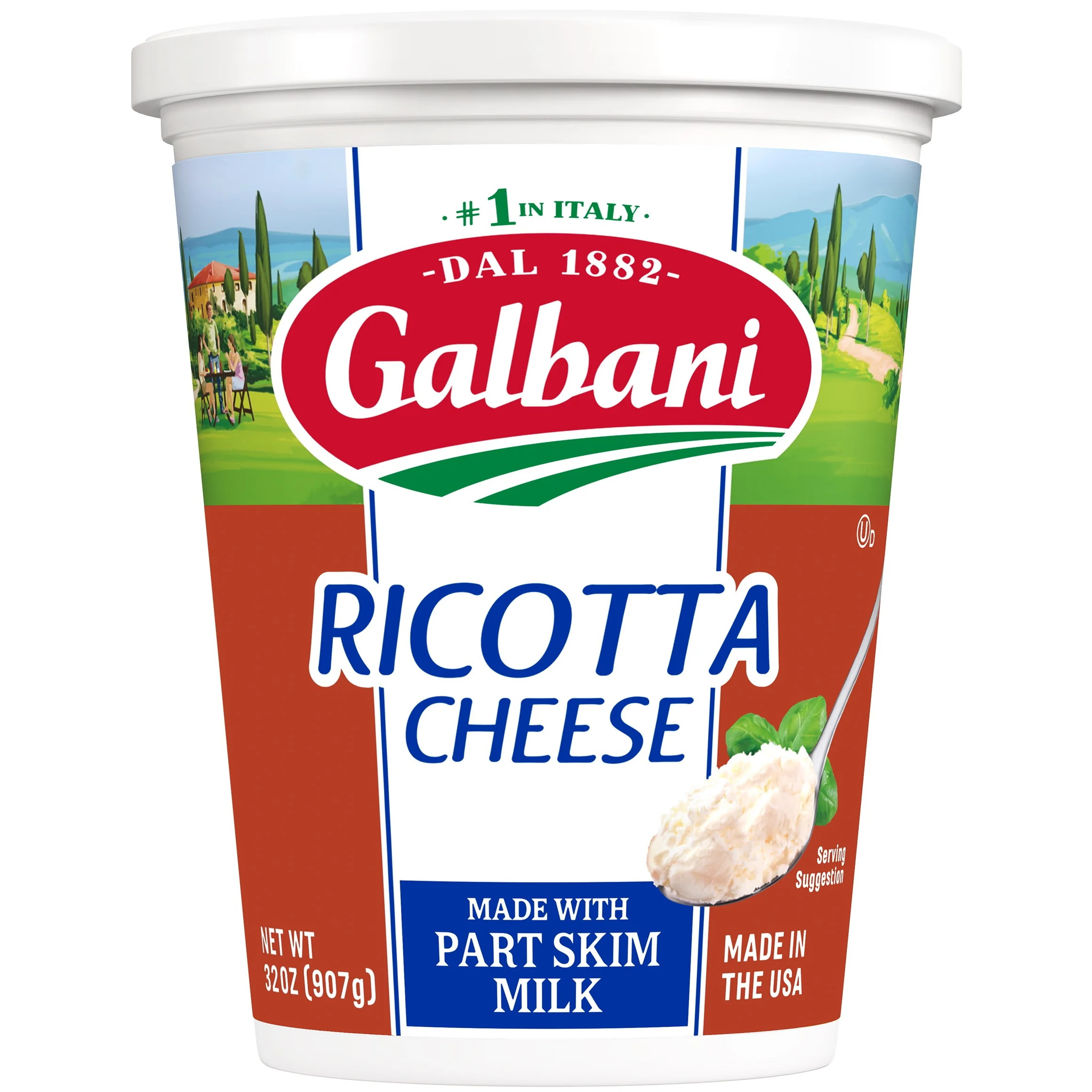 Galbani Part Skim Ricotta Cheese, 32 oz (Refrigerated) - Walmart.com | Walmart (US)