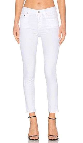Citizens of Humanity Rocket High Rise Crop Skinny in Sculpt White | Revolve Clothing