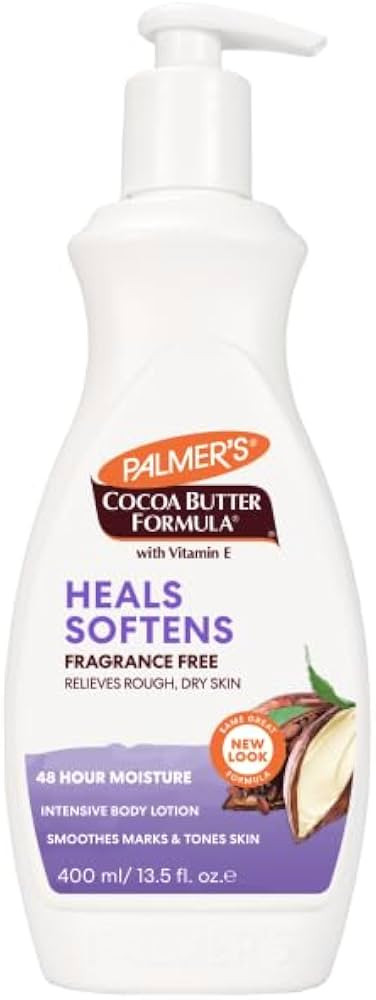 Generic Palmers Cocoa Butter Moisturiser Body Lotion, Fragrance Free 400ml, Vitamin E **New Look*... | Amazon (UK)