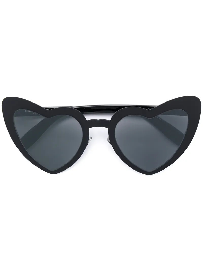 Saint Laurent Eyewear - New Wave 196 LouLou sunglasses - women - PVC - 40, Black, PVC | FarFetch US