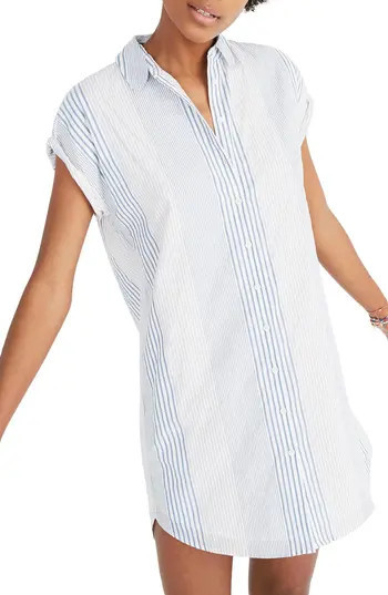 Women's Madewell Multistripe Central Shirtdress | Nordstrom