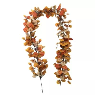 72-Inch Faux Eucalyptus Garland in Rust/Cream | Bed Bath & Beyond | Bed Bath & Beyond