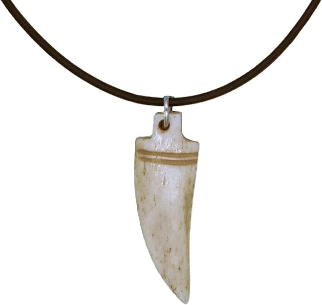 Fablinks Wolf Tooth Necklace for Men, Boys Necklace with Bone Bead Fang Pendant, Dinosaur Teeth H... | Amazon (US)