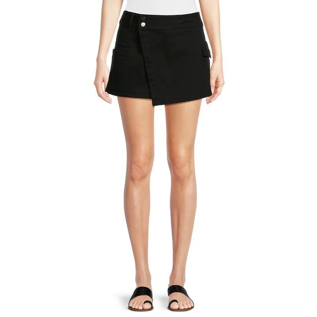 No Boundaries Juniors Cargo Wrap Skort | Walmart (US)